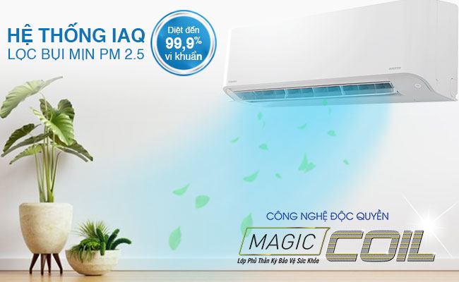 Dòng máy lạnh Toshiba Inveter không Plasma ion – Model D2KCVG-V, C3KCVG-V